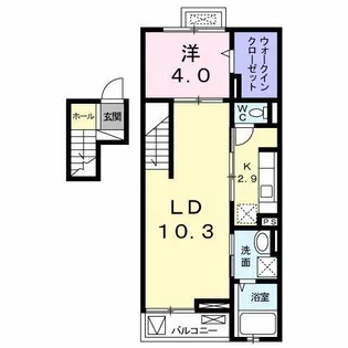 クリアネスコート【4階】の間取り
