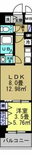 リアライズ南巽【503号室】の間取り