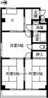 プチメゾン二葉【201号室】の間取り