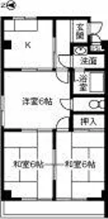 プチメゾン二葉【201号室】の間取り