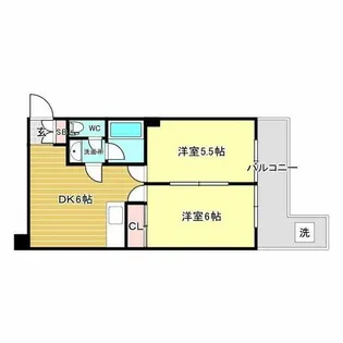 夕張家マンション【4階】の間取り