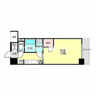 コンフォリア・リヴ新梅田【5階】の間取り