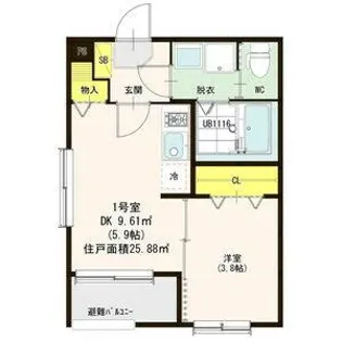 エステミリックスⅠ【3階】の間取り