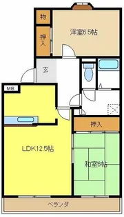 エステート徳重【2階】の間取り