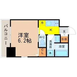 エステムコート名古屋泉プラチナムゲート【5階】の間取り