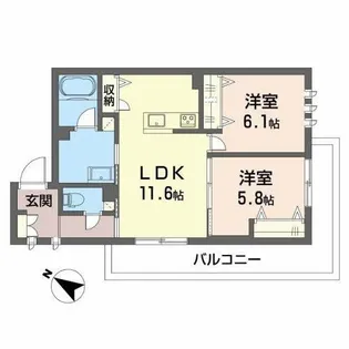 plaisir raffine【3階】の間取り