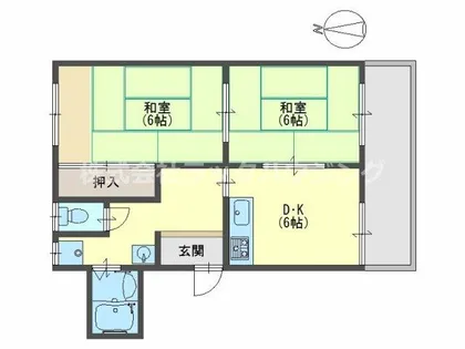 島田ハイツ【1階】の間取り