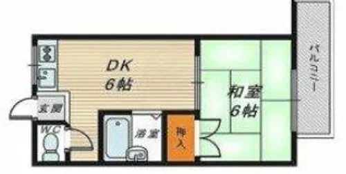 コーポ前海【3階】の間取り
