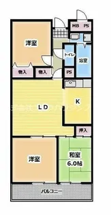 エクセレント高殿【2階】の間取り