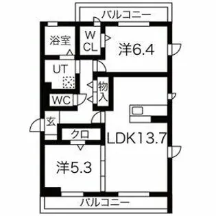 セレニティIII【2階】の間取り