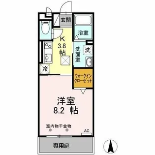 サンウィング B棟【1階】の間取り