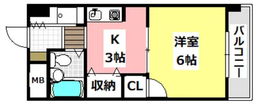 フローレンス小野原【3階】の間取り