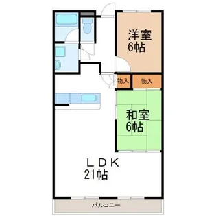 パールスクエア【3-C号室】の間取り