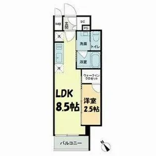 ザ・ライオンズフォーシア今池【4階】の間取り