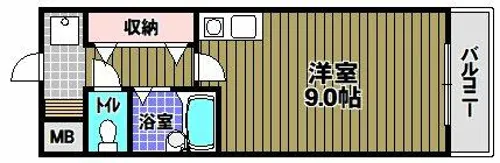 ラ・エスペランサ【3階】の間取り