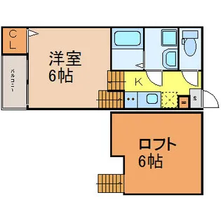 クワンベール【2階】の間取り