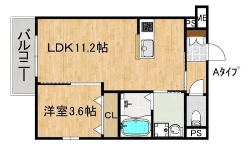 ARCAりんくうⅡ【2階】の間取り