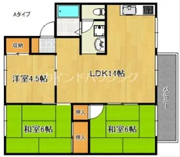 ピッコロモンド【2階】の間取り