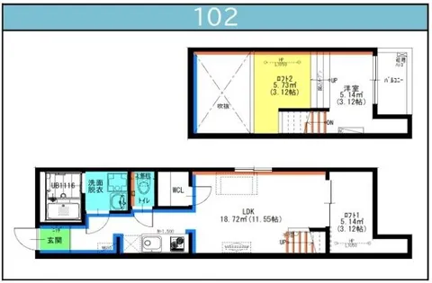 RadIAnce名城公園 N棟【102号室】の間取り