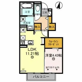 カーサアレーズ【1階】の間取り