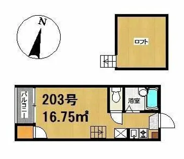 アイブルー天神南【1階】の間取り