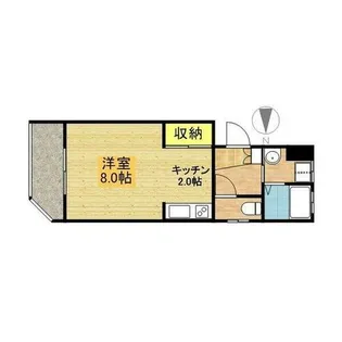 マンションリバエイト【1階】の間取り