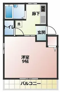 ベルウッドハイム岩倉【1階】の間取り