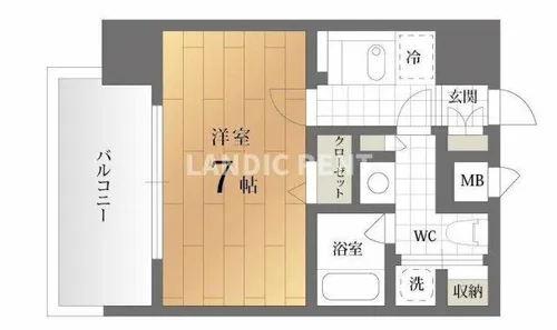 ナビールコート白金【7階】の間取り