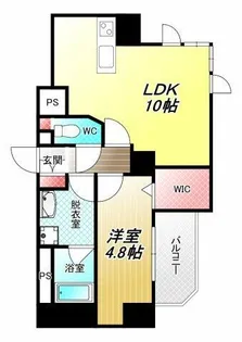 プレミアム菱屋西【8階】の間取り
