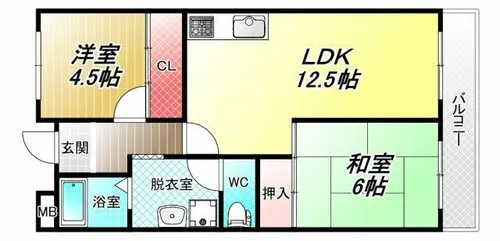 ニードハイツ【3階】の間取り