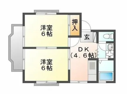 ヴィラ三栄マンション【3階】の間取り