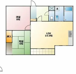 マロン・ドゥムール【102号室】の間取り