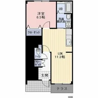 イーストサイドフジ【1階】の間取り