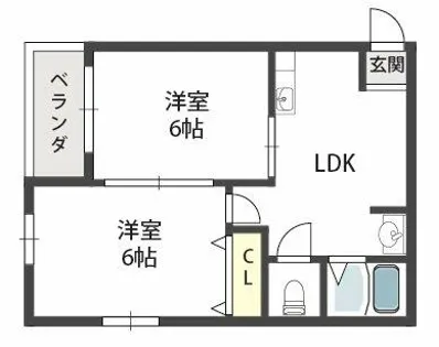 ニッコーハイツ【2階】の間取り