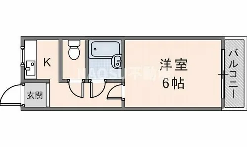 ラフォーレ新石切 W棟【w202号室】の間取り
