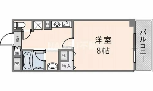 ネモフィラ東大阪【2階】の間取り