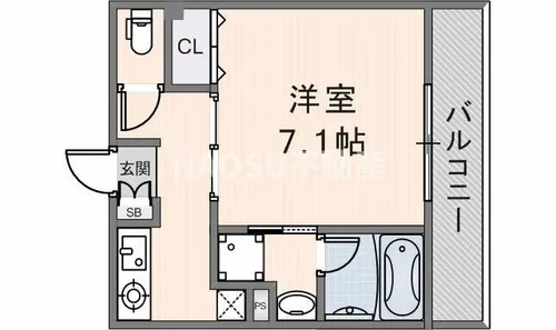 ステディ八戸ノ里【3階】の間取り