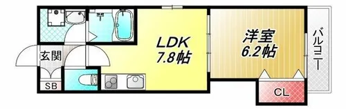 プロスパーコート長瀬【3階】の間取り