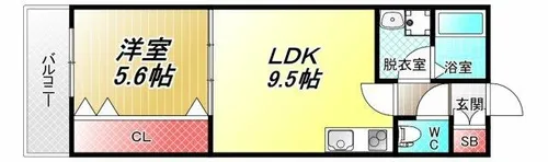 アート長瀬A【1階】の間取り