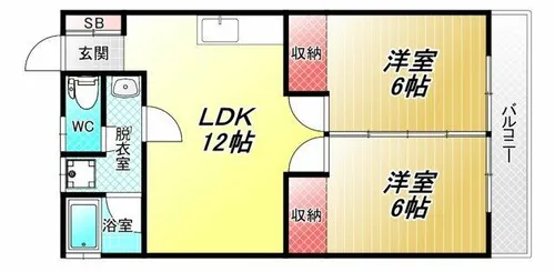 グレーハイツ【3階】の間取り