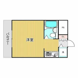 リエス天王寺東【2階】の間取り