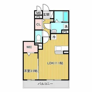 ルミエール新森【2階】の間取り