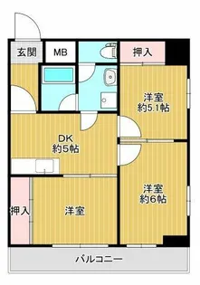 長堀レジデンス【3階】の間取り