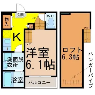 auram千種(オーラム千種)【2階】の間取り