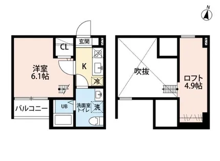 レヴレジール【2階】の間取り