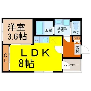 San Siro 中村公園(サンシーロ中村公園)【2階】の間取り