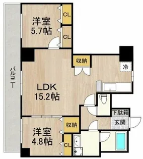 インプルーブ天六【10階】の間取り
