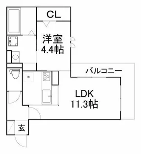 Blancheur関目【3階】の間取り