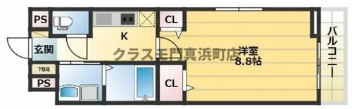 シャトーエレガント【3階】の間取り