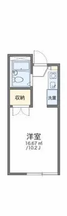 レオパレス東大路ハシモト【1階】の間取り